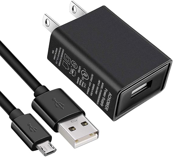 Compatible for Jitterbug Flip Phone Charger - [UL Listed] for Jitterbug Flip, Smart 2 Cell Phone Micro USB Wall Charger with 5FT Cable