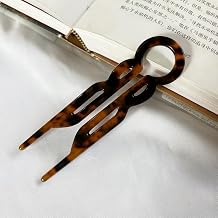 3PCS Hair Pin, U-Shaped 4.5 Inch Cellulose Acetate Hair Pins for Women and Girls (A-14)