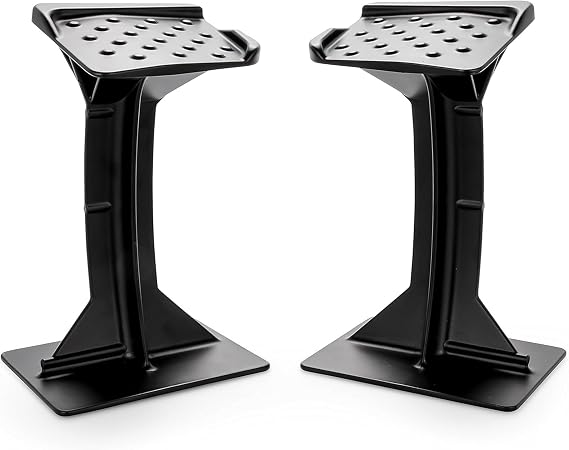 Black Boar ATV Rear Lounger Foot Pedestal - Durable Powder-Coated Cast Aluminum Design & Perforated Surface for Firm Foot Hold - Mounts to Most ATV Footboards - 8-3/8 (H) x 4 (W) - Set of 2 (66017)