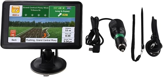 GPS Navigator for Car，With A High Definition 5 Inch Screen, 8GB+128MB Car Truck Navigation System with United Kingdom Maps for Car Truck Lorry Motorhome Speed Cam Post