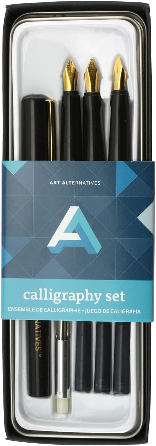 Art Alternatives Pocket Calligraphy Set, Tin Case