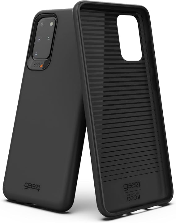 Gear4 ZAGG Holborn Designed for Samsung Galaxy S20+ Case, Advanced Impact Protection by D3O - Black