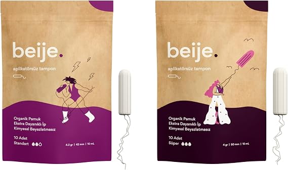 beije 10'lu Süper Tampon + 10'lu Standart Tampon