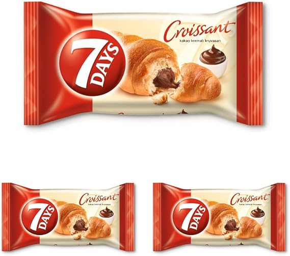 7Days Kakaolu Kruvasan 60 Gr 3lü paket