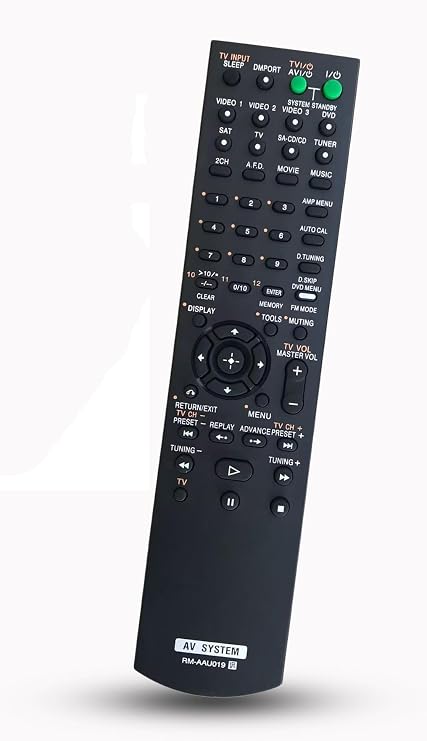 RM-AAU019 Replacement Remote Control for Sony STR-DG600 RM-AAU014 RM-AAU002 RM-AAU027 STR-KS1000 HTDDW670T Audio/Video System Receiver