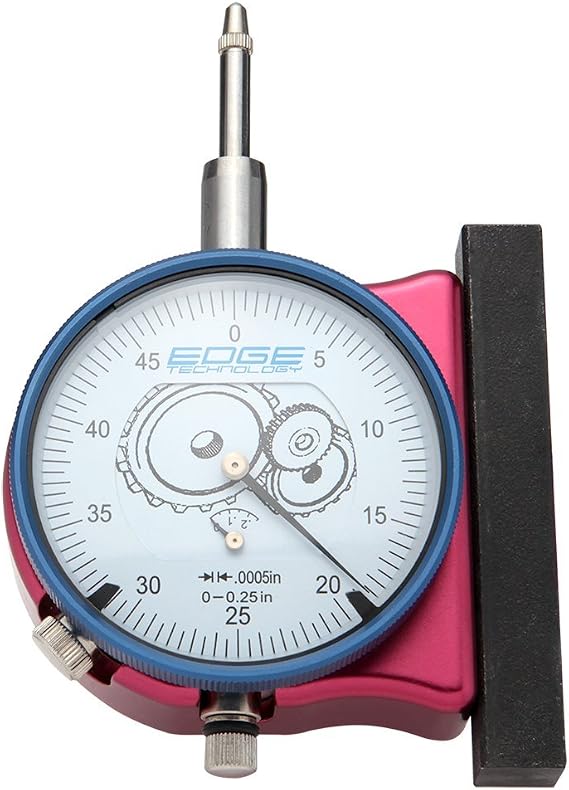42-000 Tool Post Indicator - QuickMount Dial Indicator Holder for Lathe Tool Posts, Fast Precision Alignment for Turning, 0.0005" Graduation Indicator, Padded Case