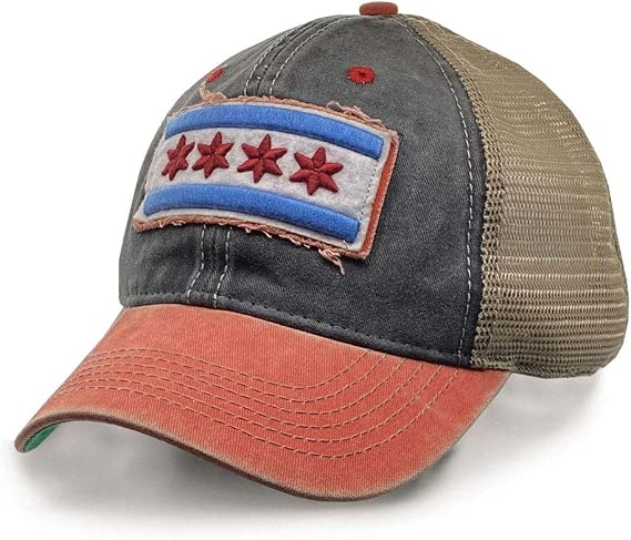 City of Chicago Adjustable Snapback Trucker Cap Navy