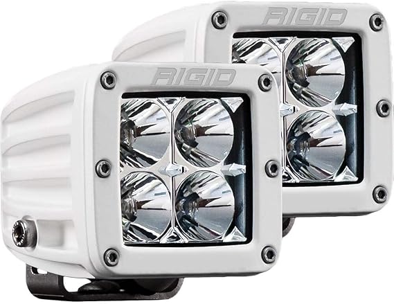 Rigid Industries D-Series PRO LED Light Pod Flood White, Pair