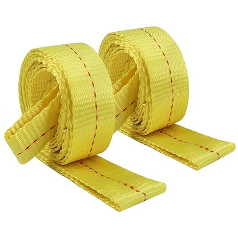 XSTRAP STANDARD 2PK 1-3/4''x 8FT Lifting Sling Web Tow Straps w/Loop End