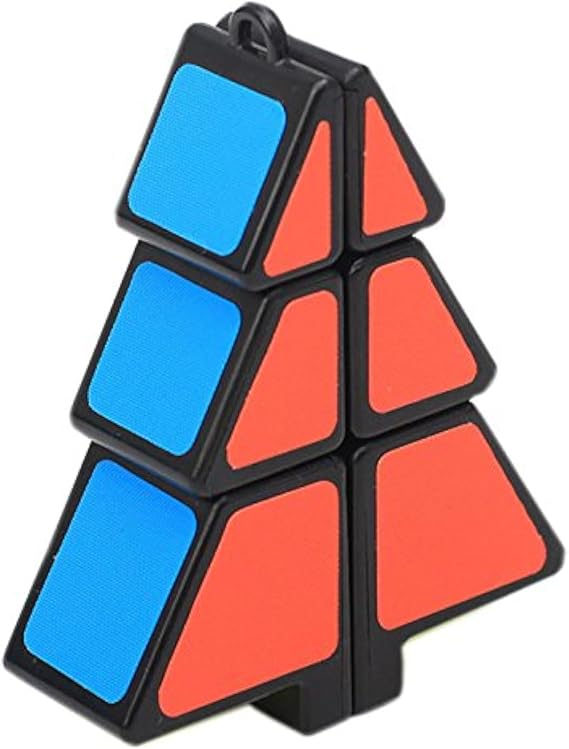 Willking Christmas Tree Shape Magic Cube Speed Cube Puzzle Pendant Creative Toys