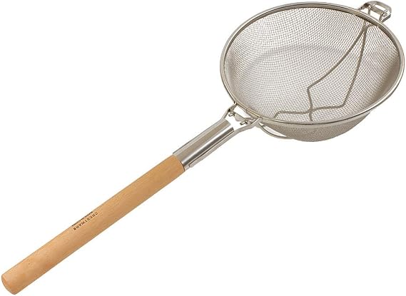 Crestware 14-Inch Heavy Duty Double Mesh Strainer