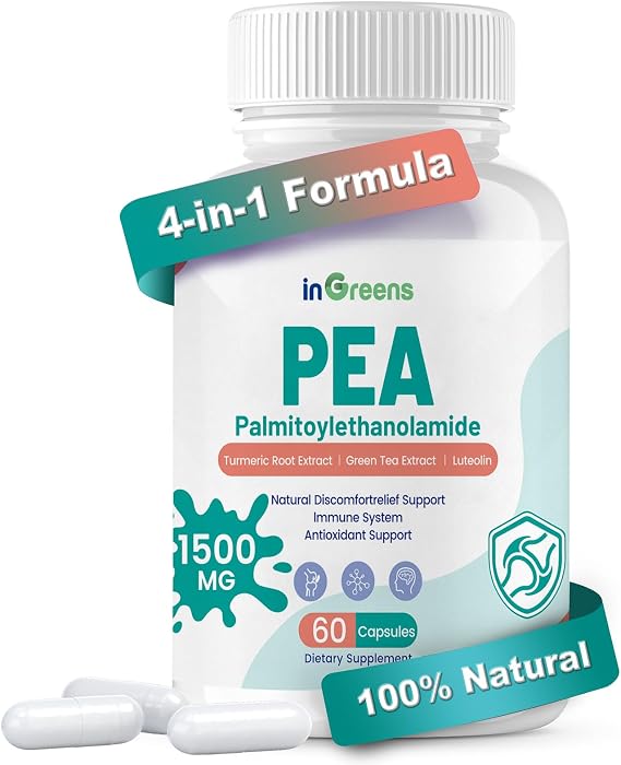 inGreens High Potency 4-in-1 Palmitoylethanolamide, 60 Capsules