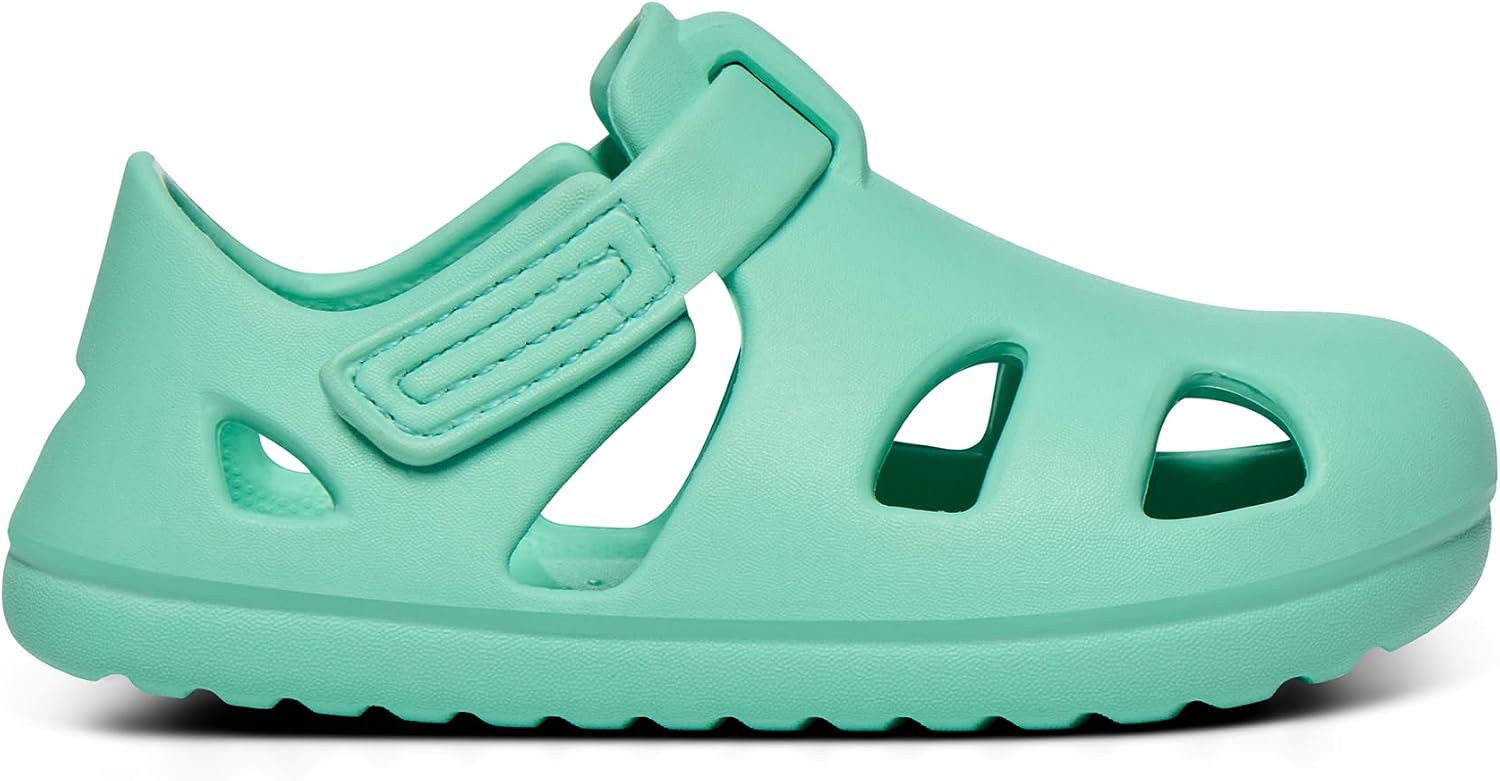 Ten Little Splash Sandals for Baby, Toddler & Kids, Adjustable, Closed Toe Water Sandals for Boys and Girls - Lightweight, Quick Drying Kids Water Shoes, and Flexible EVA with Traction