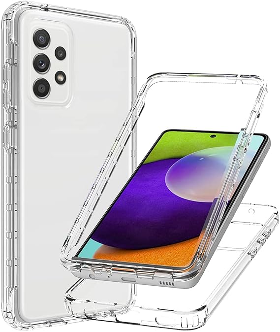 Clear Case Compatible with Galaxy A52 5G/Galaxy A52 4G, Samsung A52 5G Case for Girls Women, Cute Crystal TPU Bumper Shockproof Protective Phone Case Cover for Samsung Galaxy A52 5G (Clear)