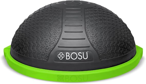 BOSU Nexgen Balance Trainer, Half-Ball Training Equipment, 65 cm Diameter, 300 lb Capacity - Burst-Resistant Stability Exercise Tool w/Non-Slip Base, Includes Hand Pump, Commercial-Grade