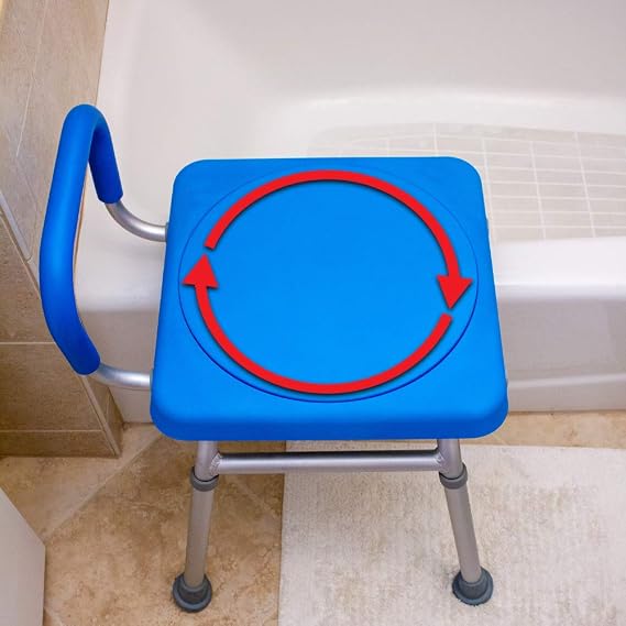 Roundabout Tub Transfer Bench for Bathtub, Rotating Bath Transfer Seat
