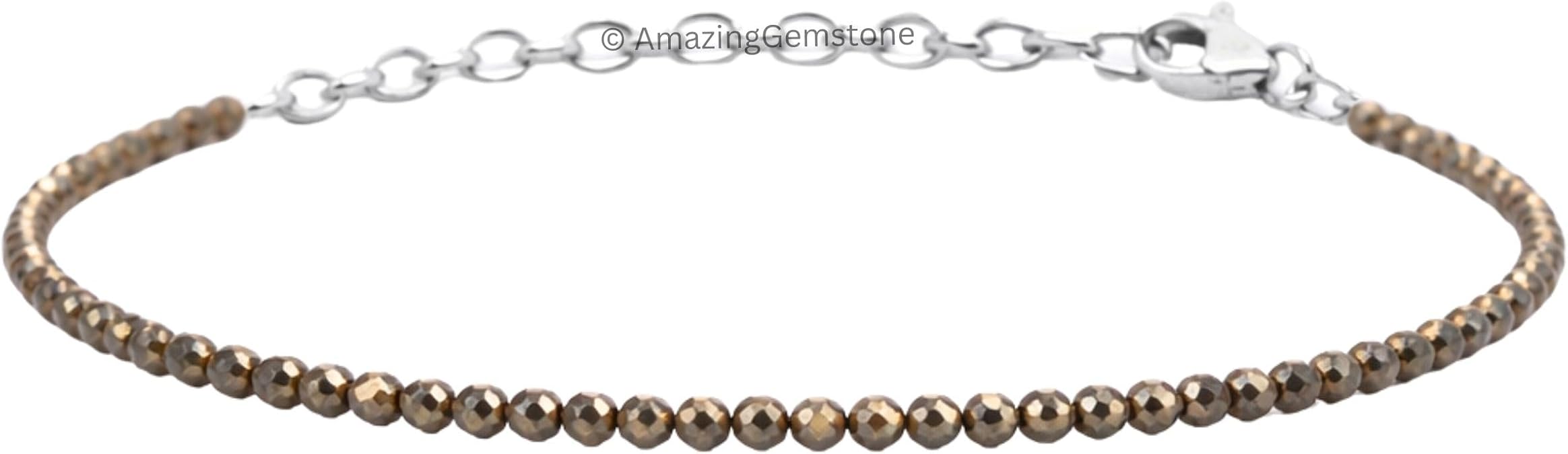 Amazing Gemstone Crystal Bracelet for Women Mothers Day Gifts - Protection Healing Crystal Bracelet - 2mm Dainty Gemstone Beaded Adjustable Bracelet Pulseras Para Hombres Mujer Stocking Stuffers