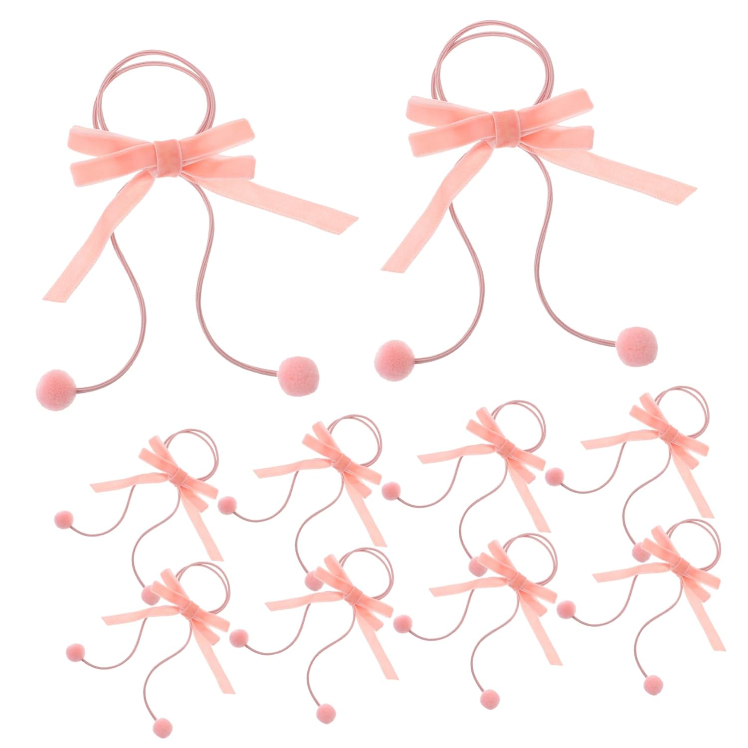 Kontted Hair Ties Bow Hair Ties for Women Elastic Ponytail Holders for Girls Girls