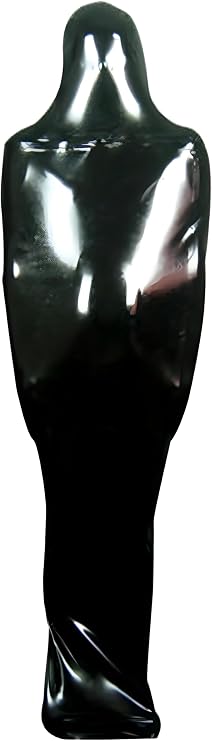 Latex Sleeping Rubber Sleepsack Bag Chest Zipper Tight Bodybag Unisex BODYSUIT Suffocating Clothes Cosplay
