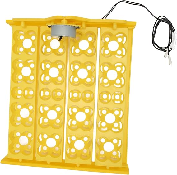 Egg Incubator Tray, Multifunction Automatic Egg Turner for 16 Duck Eggs Efficient Egg Turning for High Hatching Rate (AC110V)