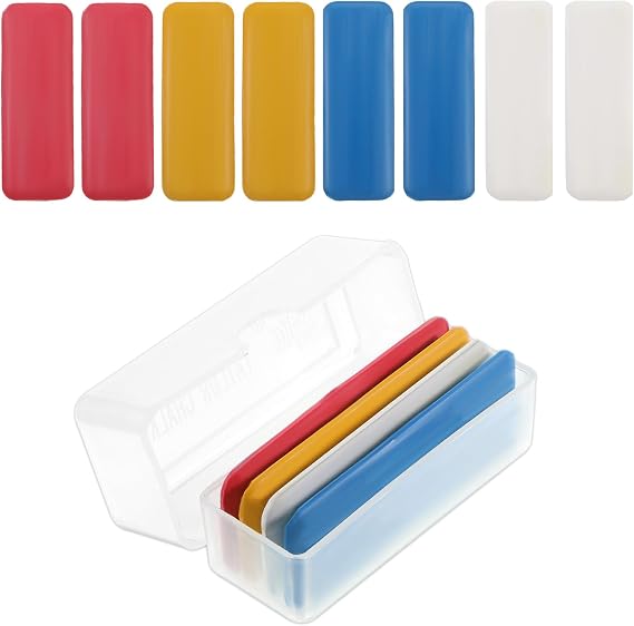8 PCS Rectangular Fabric Marker for Dressmaking, Sewing Tailors Chalk, Quilting and Crafts, Sewing Supplies Accessories, Precision Marking on Fabric, Assorted Colors