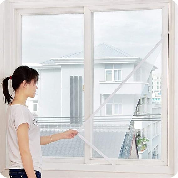 Orret Home Tül Pencere Sinekliği,Cırtlı Cam Ve Pimapen İçin Böcek Ve Sinek Engelleyici Tül Sineklik (75x125 Cm)