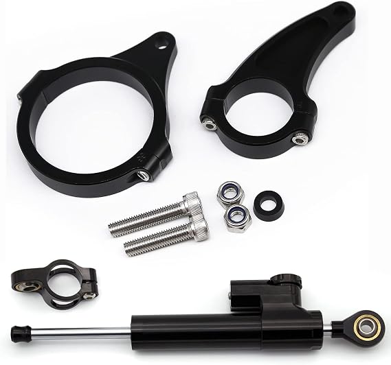 Fit For Kaabo Wolf King/GT/GT PRO 11 inch Electric Skateboard Parts Wolf King GT Scooter CNC Steering Damper Stabilizer Buffer Control Bar with Mounting Bracket Support Kit
