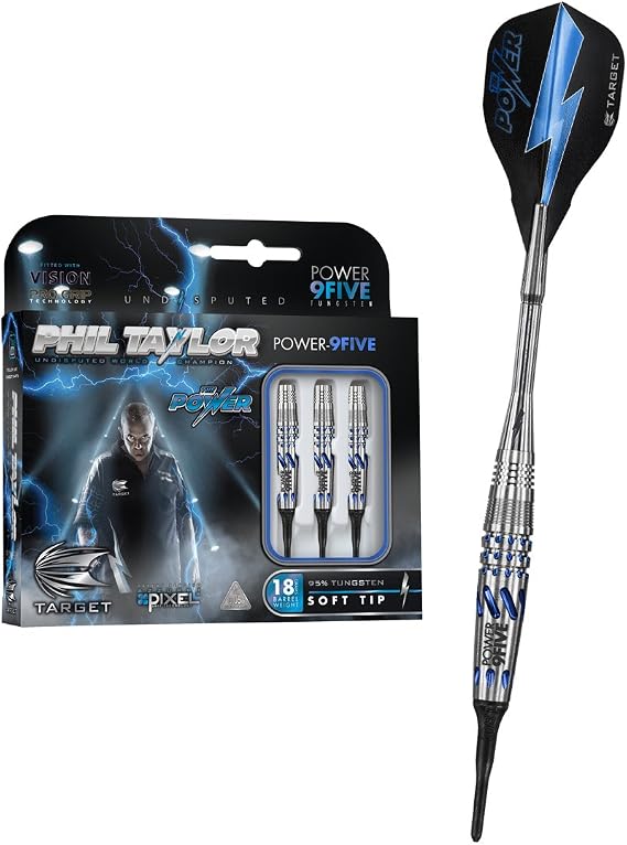 TARGET DARTS Power 9Five Japanese Soft Tip Dart, 18gm