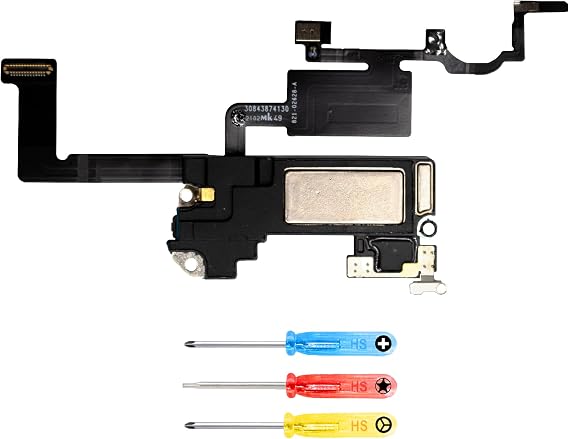 MMOBIEL Earpiece Speaker Compatible with iPhone 12/12 Pro - Earspeaker/Ear Piece Replacement - Incl. Proximity Sensor and Screwdrivers