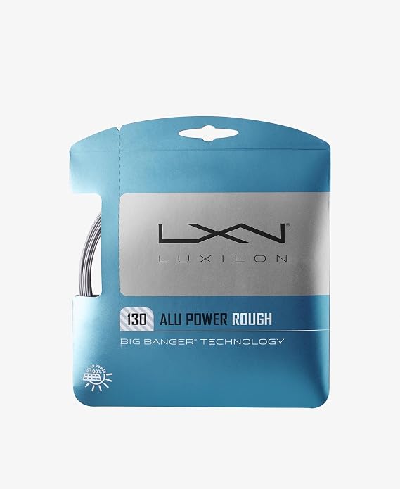 Just Tennis Luxilon ALU Power String Set - All 2024 Styles and Colors (ALU Power Rough 130 - Silver)