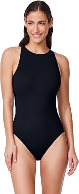 Profile by Gottex Tutti Frutti High Neck Open Back One Piece - Built-in Soft Cups, Halter Hook Closure