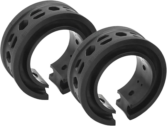 Hoypeyfiy Shock Absorber Spring Rubber Black D Type Pack of 2