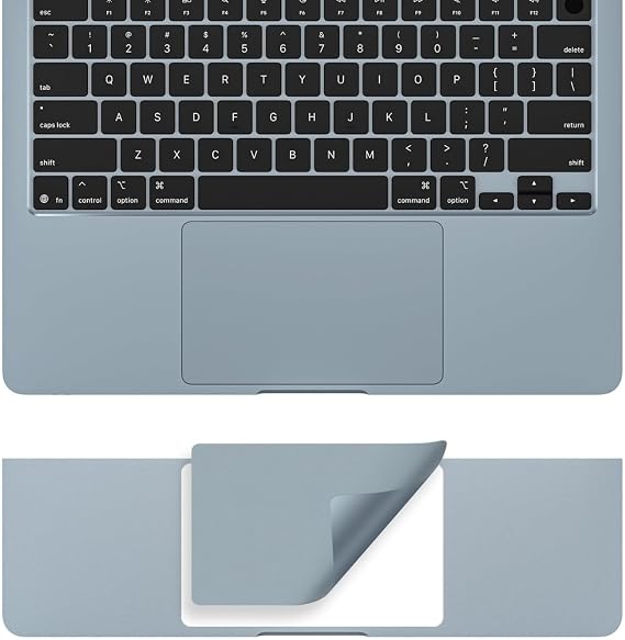 McStorey MacBook Air 13.6 İnç Trackpad Koruyucu ve Palm Koruyucu A2681 A3113 A3240 A3449 Uyumlu M2 M3 M4 M5 Avuç İçi Koruma Seti Gök Mavisi