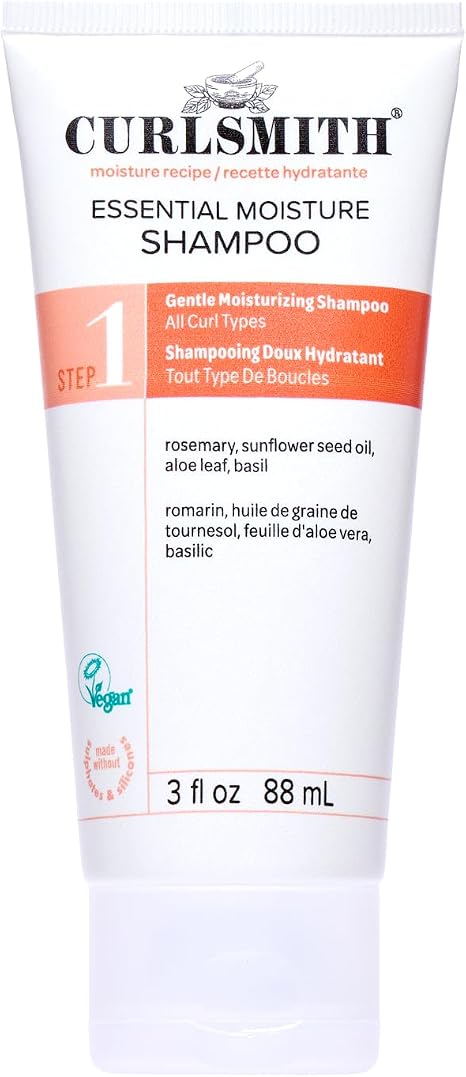 Curlsmith - Essential Moisture Cleanser, Gentle Nourishing Shampoo for Wavy, Curly and Coily Hair, Vegan (355ml)