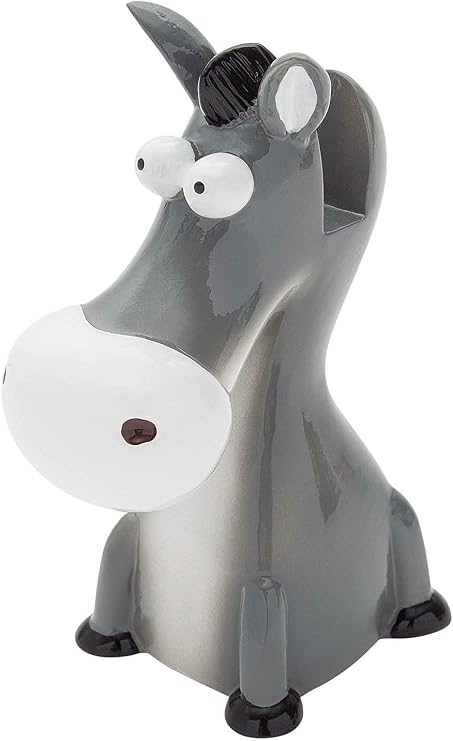 WEDO Novelty Spectacles Holder, Donkey Shape, Resin, Gray, 7 x 5.3 x 10 cm