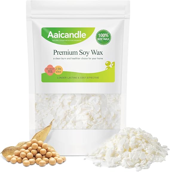 aicandle Soy Wax Flakes for Candle Making, 100% Soy Wax, 2.5 lb