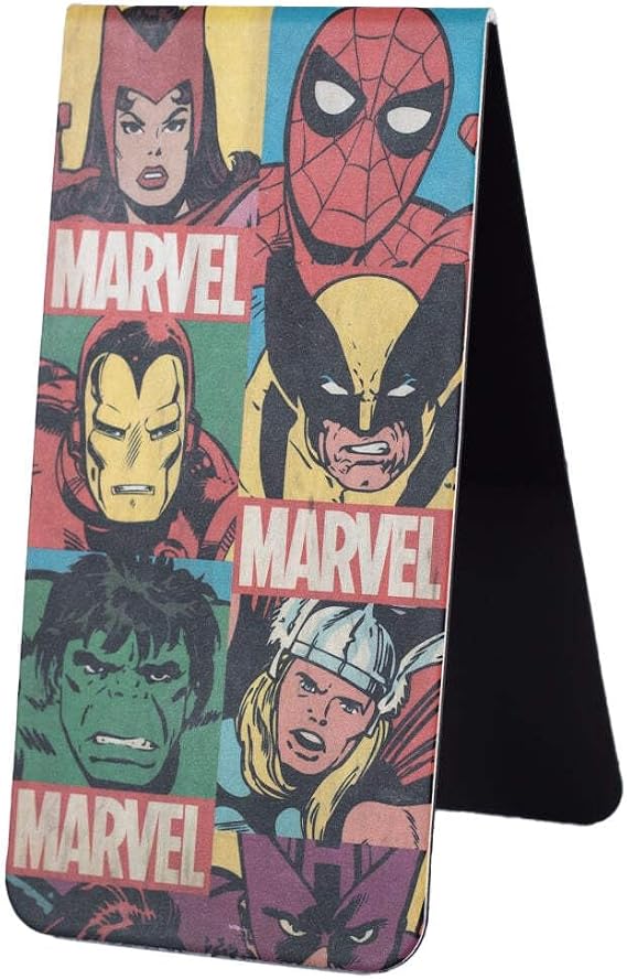Pyramid Marvel Comics Retro Grid Magnetic Bookmark