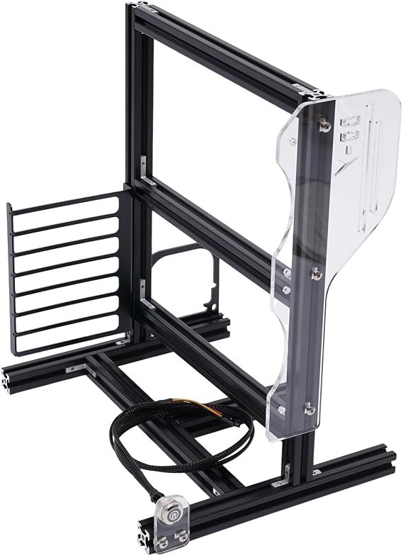 PC Test Bench ATX Test Bench, DIY Computer Motherboard Case Rack, Open Frame Computer Case ITX ATX MATX Open Air Case, Black
