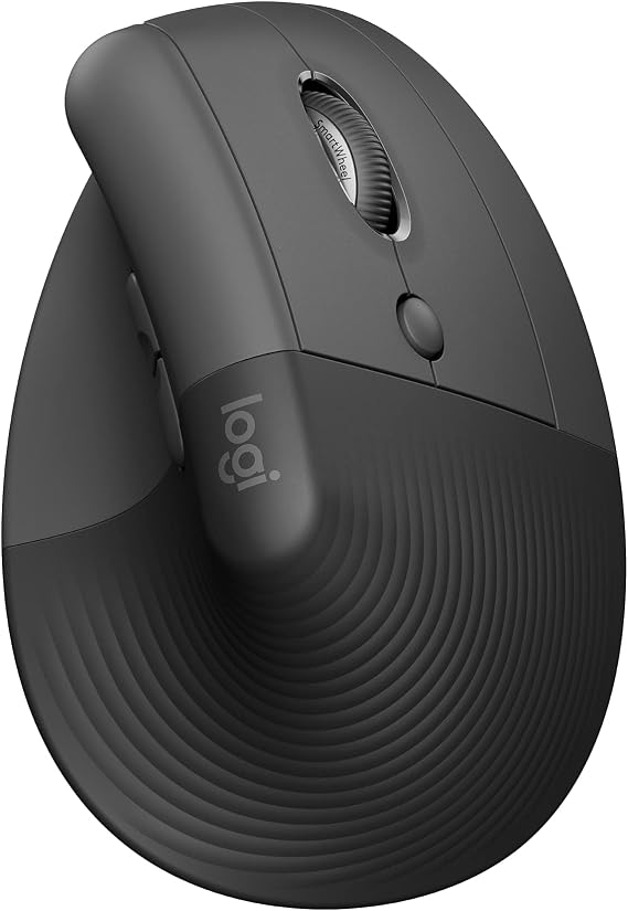 Logitech Lift Vertical Ergonomic Wireless Mouse - Graphite