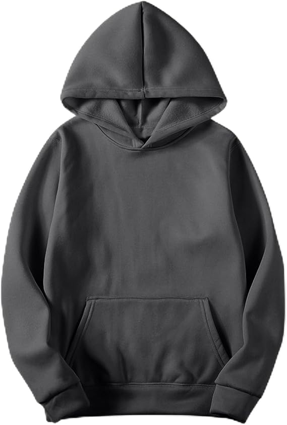 Mens Womens Oversized Plain Pullover Hoodie Casual Hooded Top Mens Hoodies With Kangaroo Pockets Workout Pullovers Top