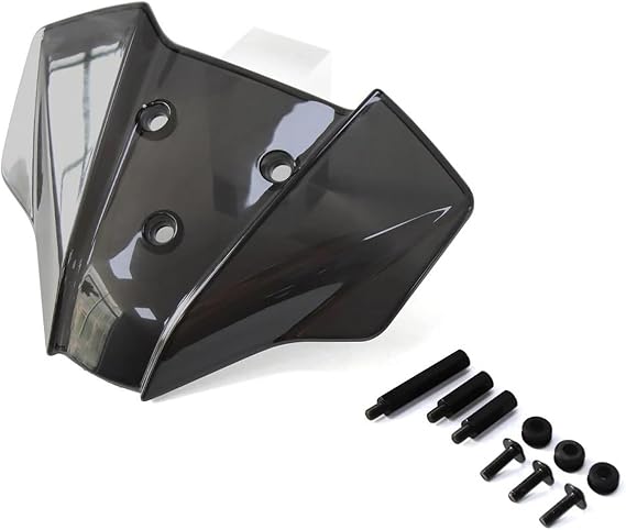 Motorcycle Windshield Windscreen Wind Deflector Protector Cover For 390 Duke 250 Duke 250 Duke 125 390 Duke 2024 2025 Wind Shield Wind Deflectors Windscreen Windshield(SMOKE 1,X-3)
