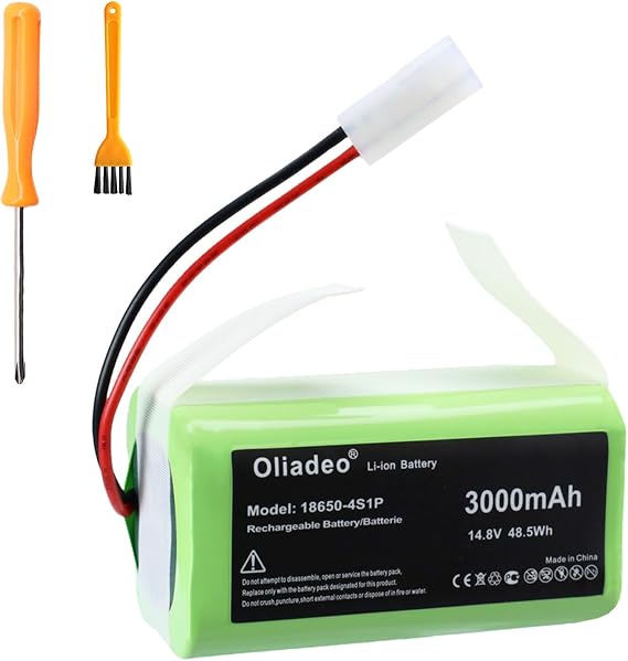 Replacement Battery for Bob Standard Bob Pethair/Pet Hair Plus 2.0 WJ540011 for Bissell EV675 EV775 2859 3115 2503 2933 29339 3347 28596 28597 28599 2859T 2859W 1625424 Robot Vacuum Cleaner