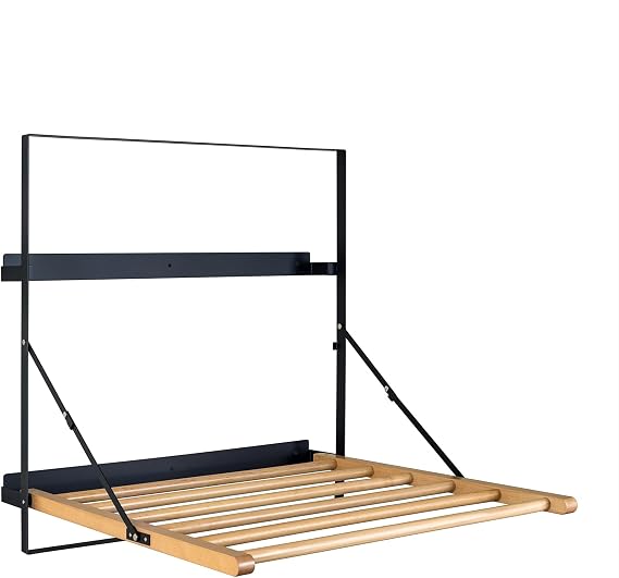 TOMACE Wall Mounted Clothes Drying Rack Laundry Drying Rack Collapsible