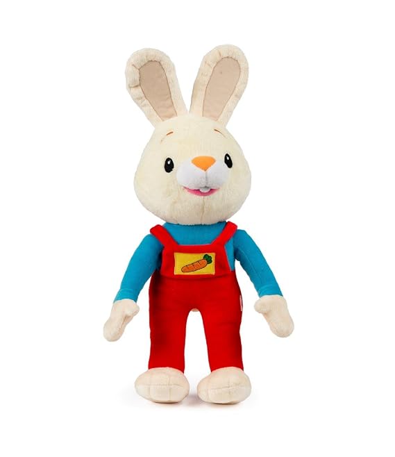 Bunny of THE Year Baby First TV: Harry the Bunny Soft Plush Toy - Stuffed Animals for the Perfect Baby Shower Gift. Baby First Year Plush Toys. Infant Toddler Baby Toys - BabyFirst