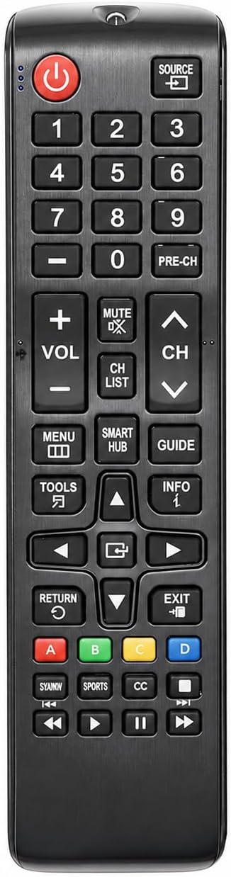 Replacement TV Remote for Samsung UN50TU7000F TVs