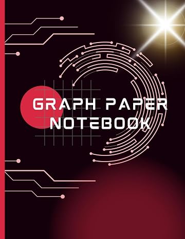 Graph Paper Notebook Girls 8.5" x 11", Quad Ruled , 100 White Sheets.