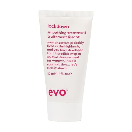 EVO Lockdown Leave-In Smoothing Treatment for Frizzy & Color-Treated Hair - Anti-Frizz, Humidity Control & Detangler