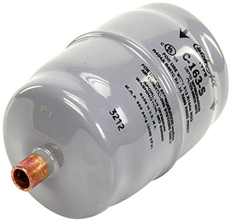 SPORLAN C-163-S 3/4 to 5 TON, 3/8 ODF Solder, 3/8" ODF Solder Liquid, for Refrigeration and AC Systems, LINE Filter Drier, W/Burnout CLEANUP CORE