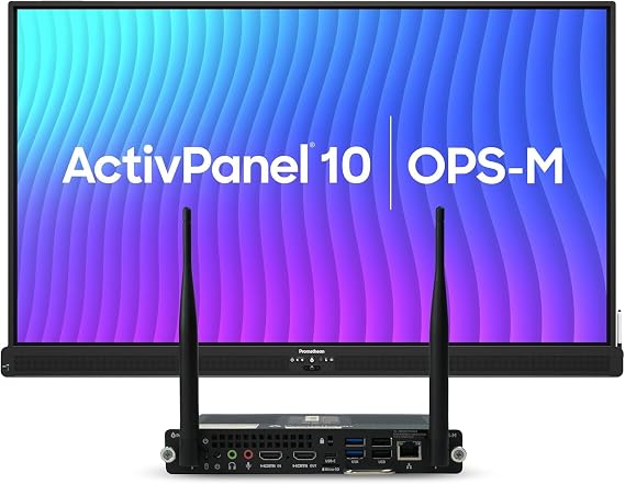 ActivPanel 10 65" High Specification Digital Whiteboard for Office or Classroom, 4K UHD, OS Flexible Device, Panel & Wall Mount Included, Bundled 8GB N97 Windows OPS, 3 Year Onsite Support