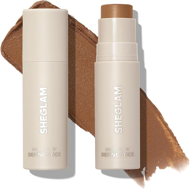 SHEGLAM Snatch 'n' Define Cream Contour Stick Long Lasting Highly Pigmented Sweat Proof Face Bronzer Makeup - Warm Honey